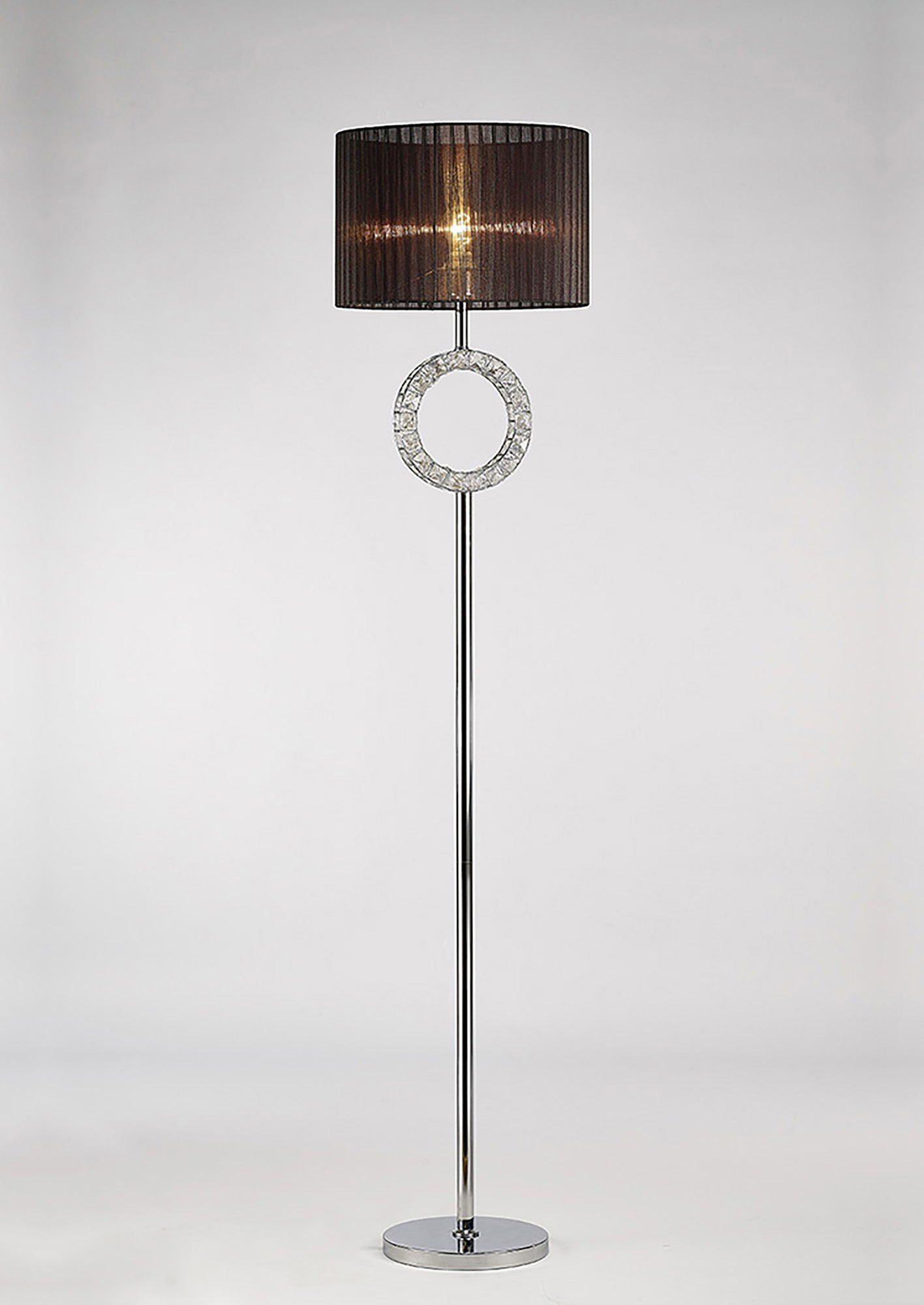 Florence Polished Chrome Crystal Floor Lamps Diyas Modern Crystal Floor Lamps